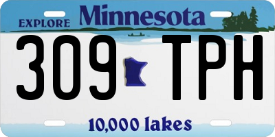 MN license plate 309TPH