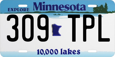 MN license plate 309TPL