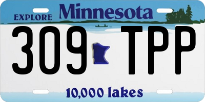 MN license plate 309TPP