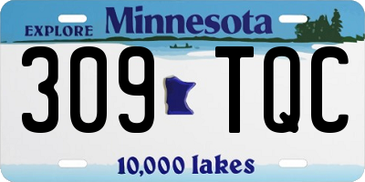 MN license plate 309TQC