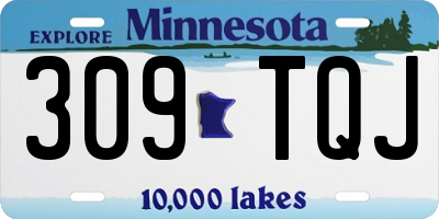 MN license plate 309TQJ