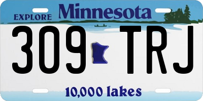 MN license plate 309TRJ