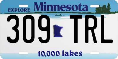 MN license plate 309TRL