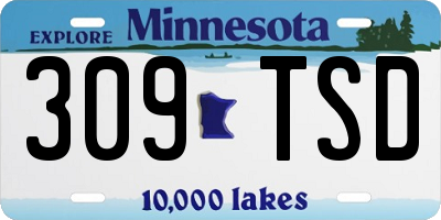 MN license plate 309TSD