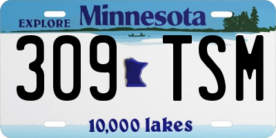 MN license plate 309TSM