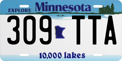 MN license plate 309TTA