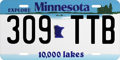 MN license plate 309TTB