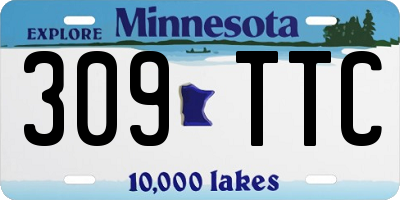 MN license plate 309TTC