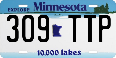 MN license plate 309TTP