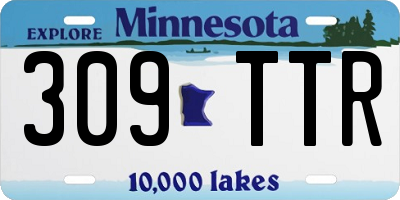 MN license plate 309TTR