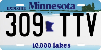 MN license plate 309TTV