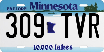 MN license plate 309TVR