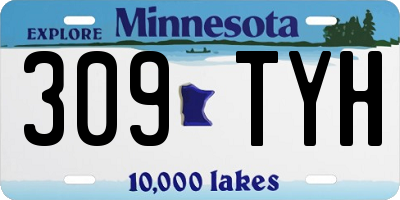 MN license plate 309TYH