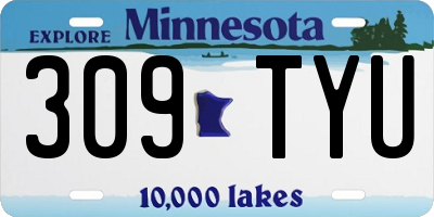 MN license plate 309TYU