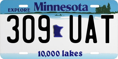 MN license plate 309UAT
