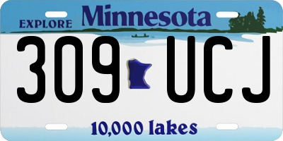 MN license plate 309UCJ