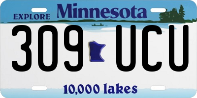 MN license plate 309UCU