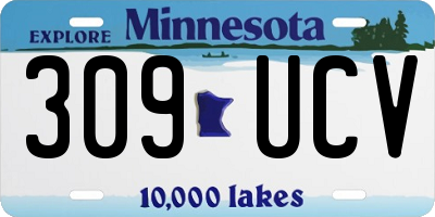 MN license plate 309UCV