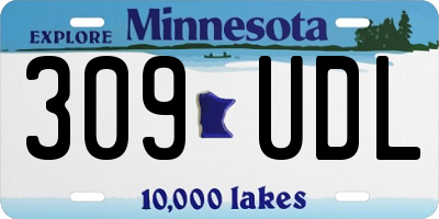 MN license plate 309UDL