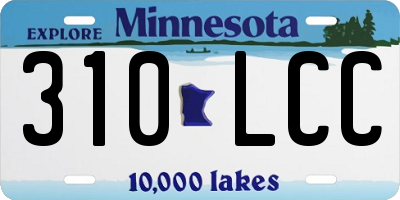 MN license plate 310LCC