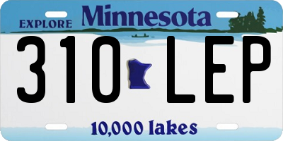 MN license plate 310LEP