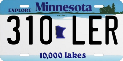 MN license plate 310LER