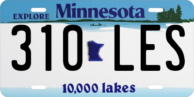 MN license plate 310LES