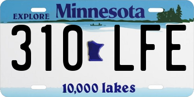 MN license plate 310LFE