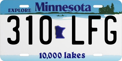MN license plate 310LFG