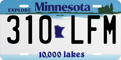 MN license plate 310LFM