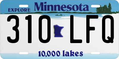 MN license plate 310LFQ