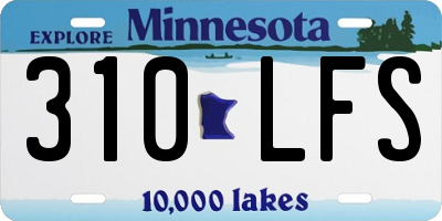 MN license plate 310LFS