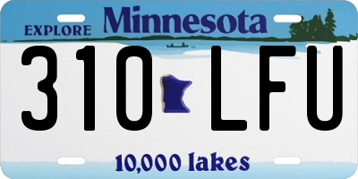 MN license plate 310LFU