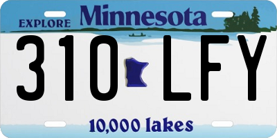 MN license plate 310LFY