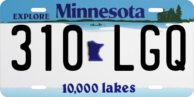 MN license plate 310LGQ