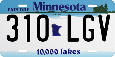 MN license plate 310LGV