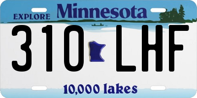 MN license plate 310LHF