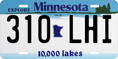 MN license plate 310LHI