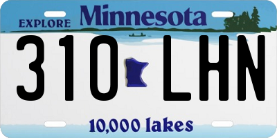 MN license plate 310LHN