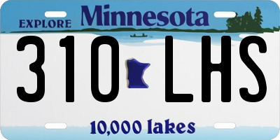 MN license plate 310LHS