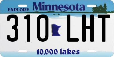 MN license plate 310LHT