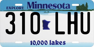 MN license plate 310LHU