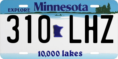 MN license plate 310LHZ