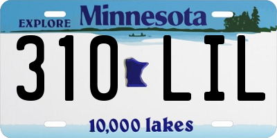 MN license plate 310LIL