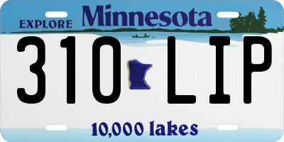 MN license plate 310LIP