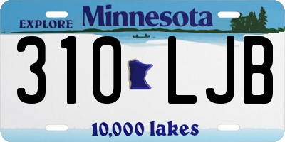 MN license plate 310LJB