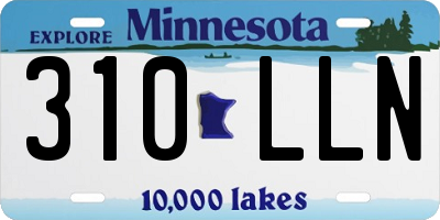 MN license plate 310LLN