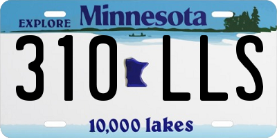 MN license plate 310LLS