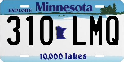 MN license plate 310LMQ