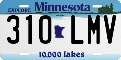 MN license plate 310LMV
